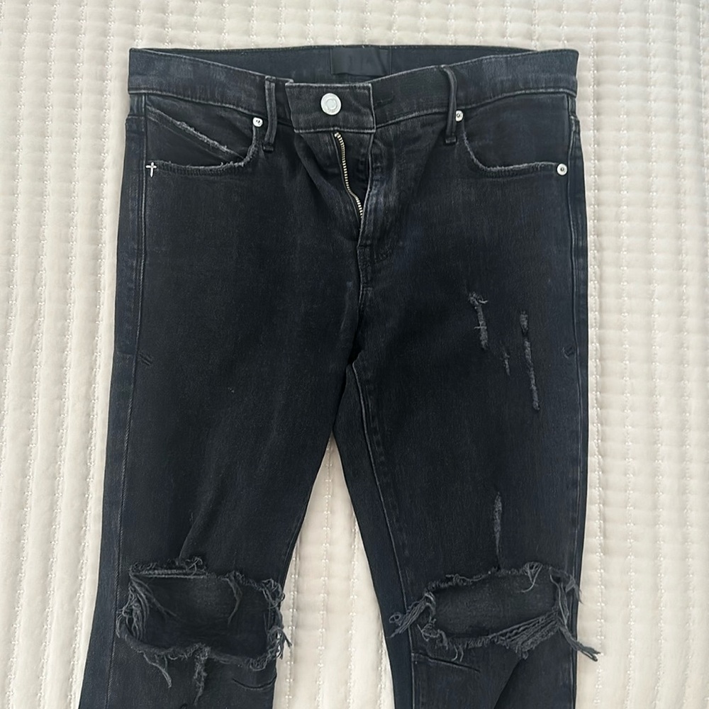 Fat black jeans